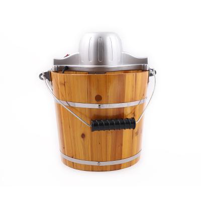 China 4 Quart Two Electric Manual Small Outdoor Household Ice Cream Machine in Portable Home Outdoor Ice Cream Maker for sale