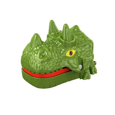 China Eco-friendly Non-Toxic Educational Open Finger Mouth Games Entertainment Mini Bite Sharp Dinosaur Toy For Kids for sale