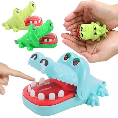 China Mini Small Hand Crocodile Trick Toy Silicone Decompression Toys Crocodile Game Bite Sharp Funny Hand Toy for sale