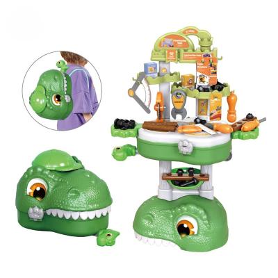 China MODEL TOY 3 In 1 Storage Dinosaur Deformation Maintenance Table Pretend To Play Set Realistic Power Tools Toys For Children for sale