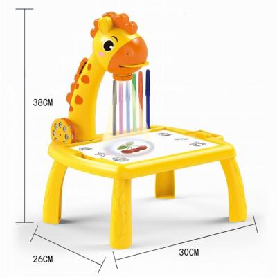 China Interesting Children Painting Educational Study Table Toy Led Projector Art Drawing Board Office Arts And Crafts Projection for sale