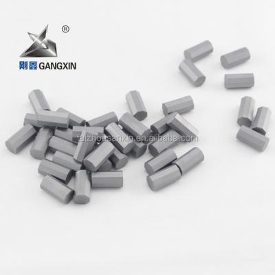 Китай high quality k30/k40 gangxin carbide Oblique octangle tips for geological exploration tungsten carbide tips sanxin продается