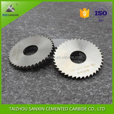 중국 tungsten carbide milling cutter slitting saw blade for cutting stainless steel sanxin 판매용