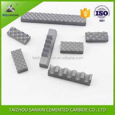 China ISO certificate Hip-sintered K30,K40 tungsten carbide gripper inserts carbide jaw inserts sanxin for sale