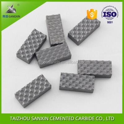 China YG8 grade carbide gripper inserts and tungsten carbide chuck jaws sanxin for sale