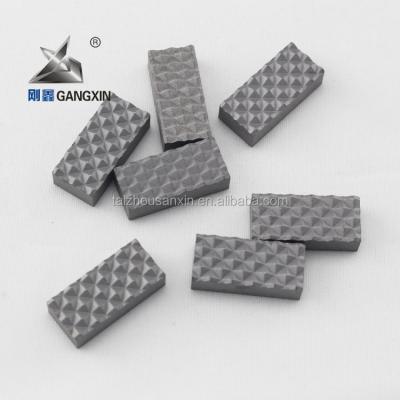 중국 Taizhou manufacturer ISO certificate raw material K30 K40 cemented tungsten carbide gripper inserts for chuck jaws sanxin 판매용