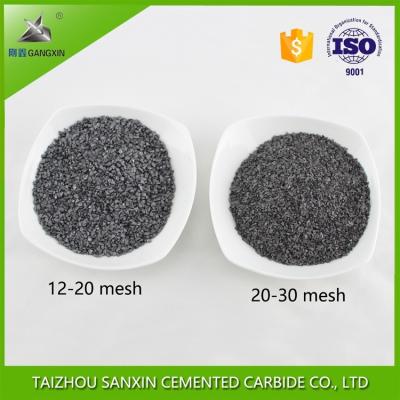 Chine Durable 8-12, 60-80 mesh YG8 tungsten carbide crushed grits/carbide granules/particle for wear tool parts sanxin à vendre