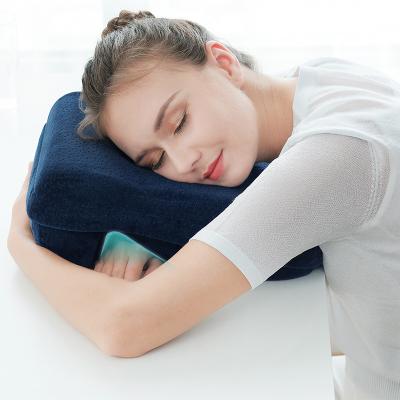 China Office Nap Pillow Orthopedic Neck Memory Foam Nap Pillow Velvet Cover Memory Factory Price Design Support New for sale