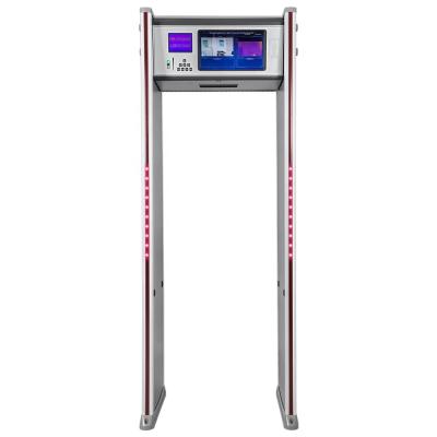 China new 2cm*3cm Hot Spots 2200 x 850 mm Walk Through Body Temperature Checker Scanner Metal Detector for sale