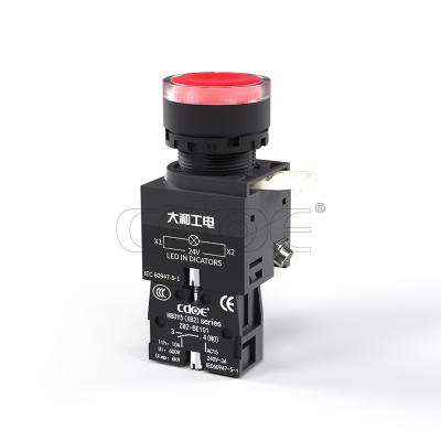 China 2021 new style electric plastic super low price Lay5 xb2 no 22mm momentary push button switch led waterproof for sale