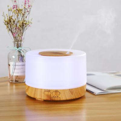 China Led Waterless Diffuser Aromaterapi Difusor Diffuser Ultrasonic Humidifier 7 Colors Air Cool Mist Humidifier 500ml Household for sale