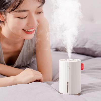 China Mini USB Air Humidifier For Bedroom Portable Desktop 280ml USB Household Small Handheld Ultrasonic Humidifier Warm Light H20 LED Portable for sale