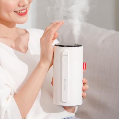 China Rechargeable Household Air Atomizer 800ml Wireless Ultrasonic Cool Mist Humidifier USB Portable Mini Humidifier For Home for sale