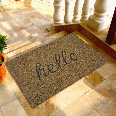 China Home Non-Slip Woven Non-Slip Waterproof Border Door Floor Entryway Blanket Door Mat Door Entrance Mat For Home for sale