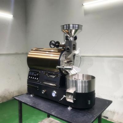 China Stainless Steel Roasters For Sale Petroncini Gas Powered Commercial Roaster 1kg Coffee Bean Cooking Machine for sale