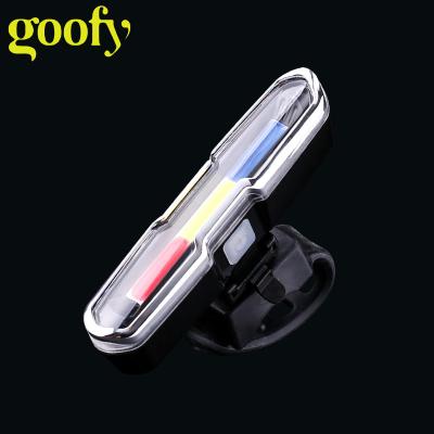 China New Waterproof Three Colors Waterproof Decorative USB Rechargeable Bicycle Tail Light USB Lantern Bicycle Rear Light for sale