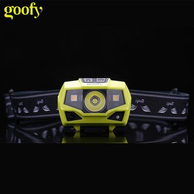 China Latest Rechargeable Camping Headlight Lamp Flashlight LED Waterproof Headlight With Motion Sensor for sale