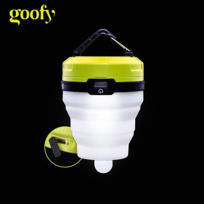 China ABS Goofy 7 Colors Highly Stretchable Portable 1200mAh Mini Floding LED Lamp Tent Camping Light for sale