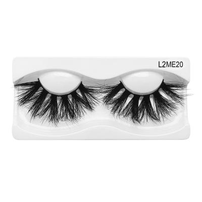 China Crisscross 2/20 Pairs Long Mink Lashes Pack Short Wholesales 18-25mm Natural Tapered False Eyelashes 3d Mink Lashes Bulk Faux Thick for sale