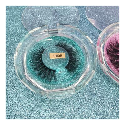 China New Design Long Eyelash Set Eyelash Extensions Lashbox Cil Case Side Look Box Wimpern Magnet Natural Eyelashes Gift Box Natural Cosmetics Makeup for sale