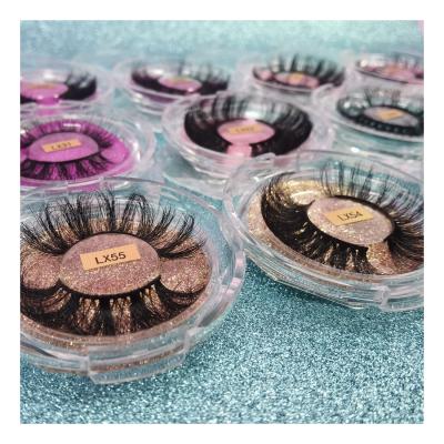 China KAVVAWU Full Strip Long Free Sample 3d Natural Bottom Mink Eyelashes Real Eyelashes Natural Wimpern Lashes Sellers 25mm Eyelash Dramatic Siberian for sale