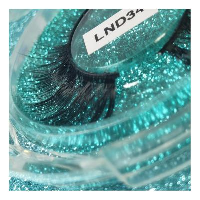 China Long False Eyelash 3D Natural False Eyelashes 25mm With Lashes Custom Logo Strip Packaging Lashes Extensions Boxes Falsche Gift Box Full for sale