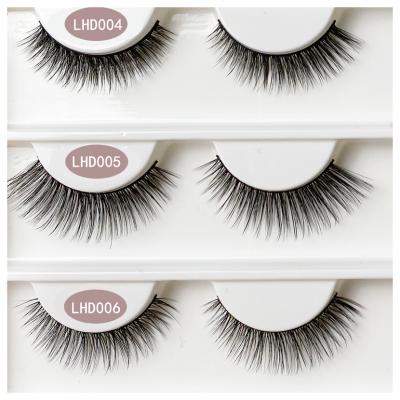 China 5/8/10pairs Thick Dramatic Volume False 3D Mink Lashes Natural False Eyelashes Whips Makeup Eyelash Extension Silk Lashes for sale