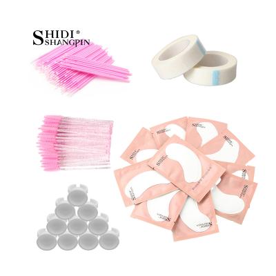 China Makeup Tool Kit Eyelash Extension Supplies Set Whips Micro Brush Strip Stick Ring Eye Pad Disposable Mascara Applicator Eyelash Makeup Tool New for sale