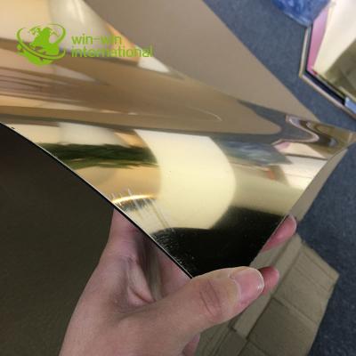 China Mirror Waterproof Metallic Gold / Plastic Sheet Double Black ABS Color Sheet for sale