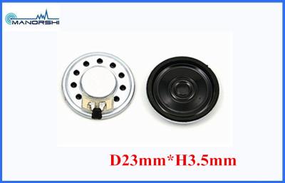 China 87DB Miniature Mylar Speaker 23mm Thin / 0.5w Micro Dynamic Speaker for sale