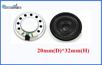 중국 컴퓨터를 위한 20mm 둥근 휴대용 소형 마일 라 스피커 Fo 20kHz 0.5W 판매용