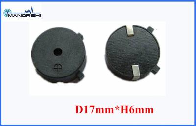 China Black 17MM SMD Piezo Buzzer , 20V Security Piezo Transducer PPS Housing for sale