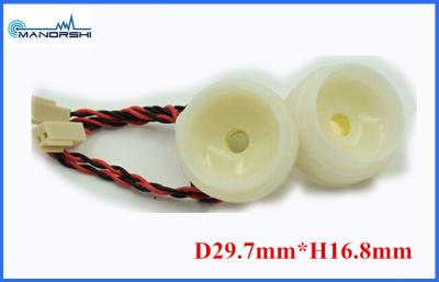 China White ABS 105dB PZT Piezoelectric Transducer With Plug 30mm Reverse Buzzer for sale