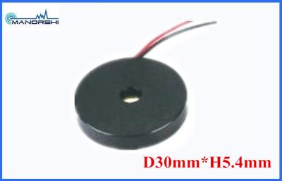 China transductor/altavoz/zumbador piezoeléctricos atados con alambre plástico del micrófono de 90dB 30m m para el aparato electrodoméstico en venta