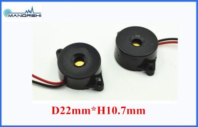 China 22MM 10mA Max Sound Effects Buzzer 90dB ABS Housing With Wire for sale