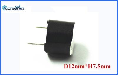 China Black Noryl pin Active 12 Volt Buzzer 12mm × 7.5mm For Alarm Anti - Theft Device for sale