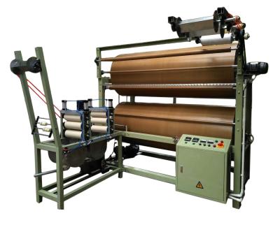 China Telflon coated sizing and setting machine narrow fabric ribbon ironing machine for sale