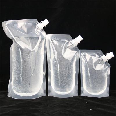 China High Quality Recyclable Plastic Liquid 100ml 200ml 250ml 500ml Juice Custom Stand Up Spout Pouches for sale