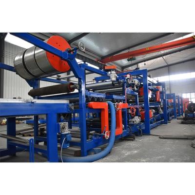 中国 China color steel polyurethane eps sandwich panel production line machine 販売のため