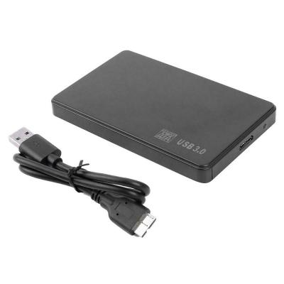 China Black USB 3.0 2.5 External Plastic SATA Protocol Stock Hard Drive Enclosure Case OEM Box Status HDD Enclosure Factory Price SATA for sale