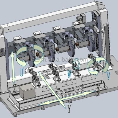 China High Flexibility CNC Polishing Machine With Multiple Stations Simultaneous Operation For Brass Faucets, Zinc Door Handle for sale