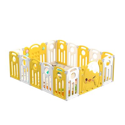 China 1-10 Years Old Baby Cartoon Plastic Playpen With Alphabet Study And Door Eco-friendly Kids Indoor Plastic Playpen for sale