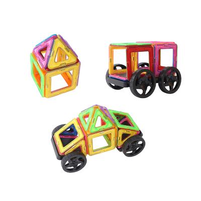 China Plastic Magnetic Safe DIY 3d Building Toys Preschool Building Blocks Educational Building Blocks Rod Toy For Children for sale