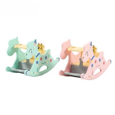 China Kindergarten Eco-friendly Cheap Family Use Colorful Animals Plastic Toys Kids Rocking Horse for sale