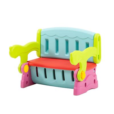 China Eco-Friendly Multifunctional Home Use Colorful Table 3 In 1 Children Kids Table And Bench And Storage For Kids for sale