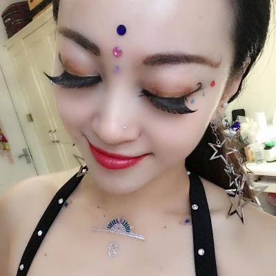 China Thick Factory Hot Sale Wholesale False Black Eyelashes for girl Lashes Stage Performance Kids   Focus Colorfu Eyelashes for sale