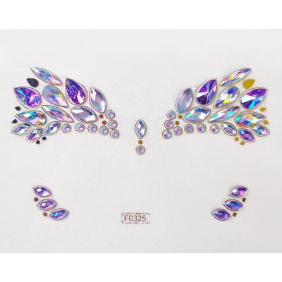 China Temporary Temporary Face Jewels Tattoo Bindi/bling Sticker Rhinestone Sticker Rave Festival New Design Body Art for Woman for sale