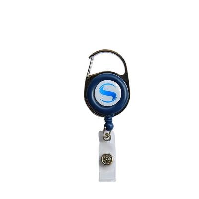 China ID Card Badge Holding High Quality Medical Hearts Shape Stethoscope Nurse Retractable Felt Badge Holder Reels for sale