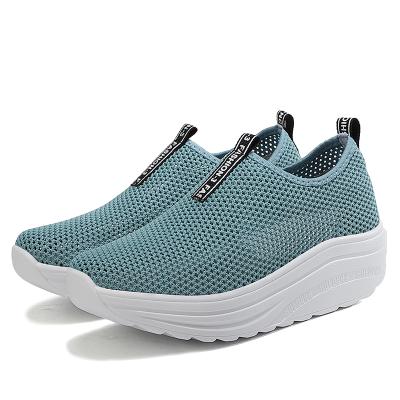 China Massage Manufactor Walking Shoes For Women Mesh-Comfortable Slip On Sport Shoes for sale