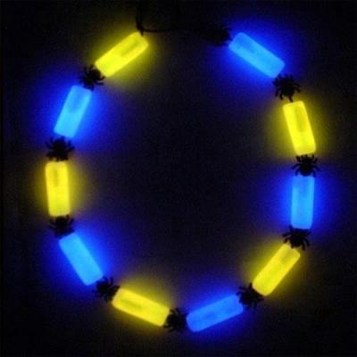 China Festive Glow Beads Necklace Assorted Colors for Christmas Decorations 10pcs Contents for sale